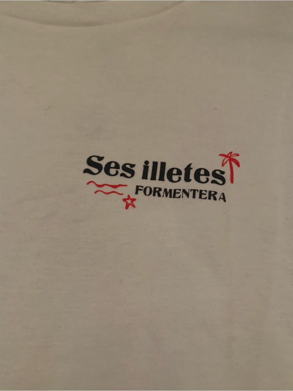 NWT Mango White 'Ses Illetes Formentera' Tee